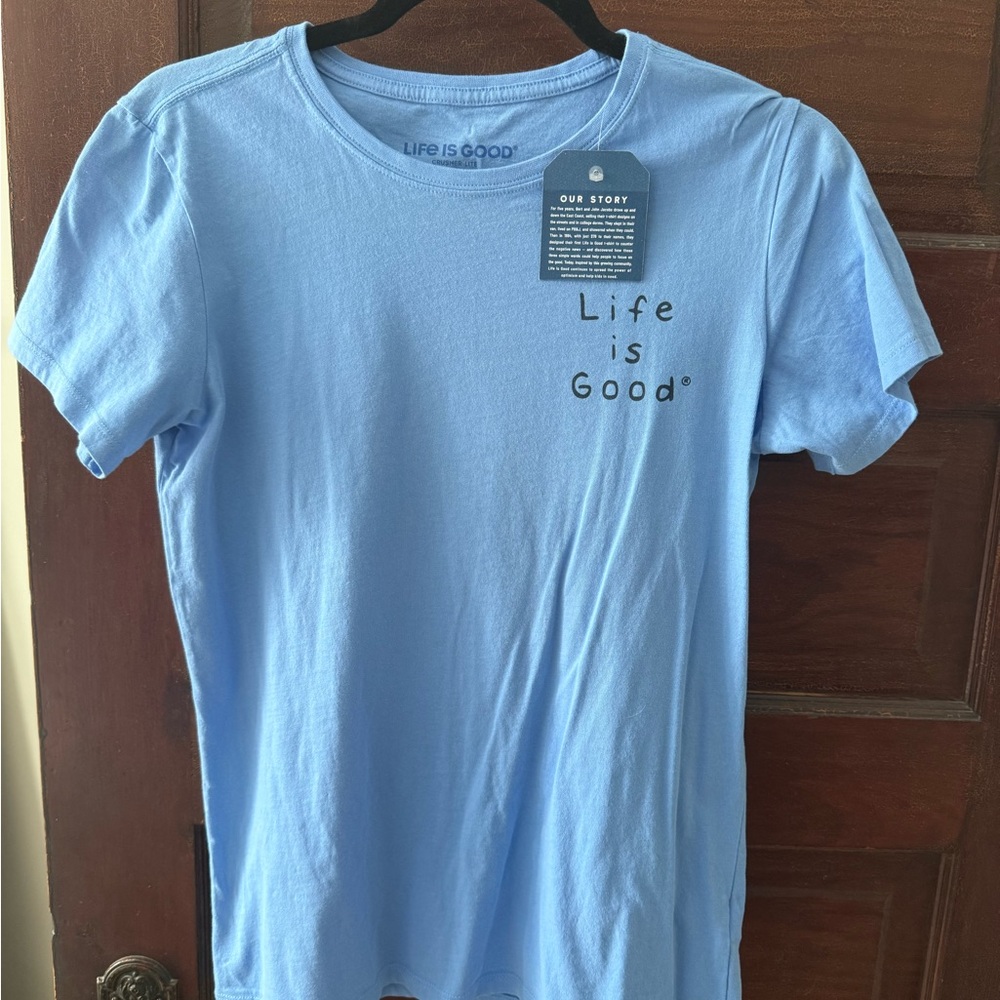 Life Is Good Sky Blue Women's Tee